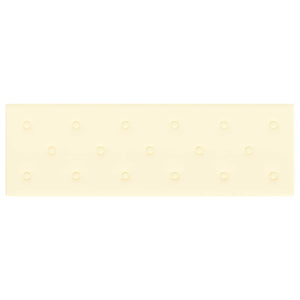 Κεφαλάρι Τοίχου 12 pcs Κρεμ 90 x 30 cm Τεχνητό Δέρμα - Pakobazaar