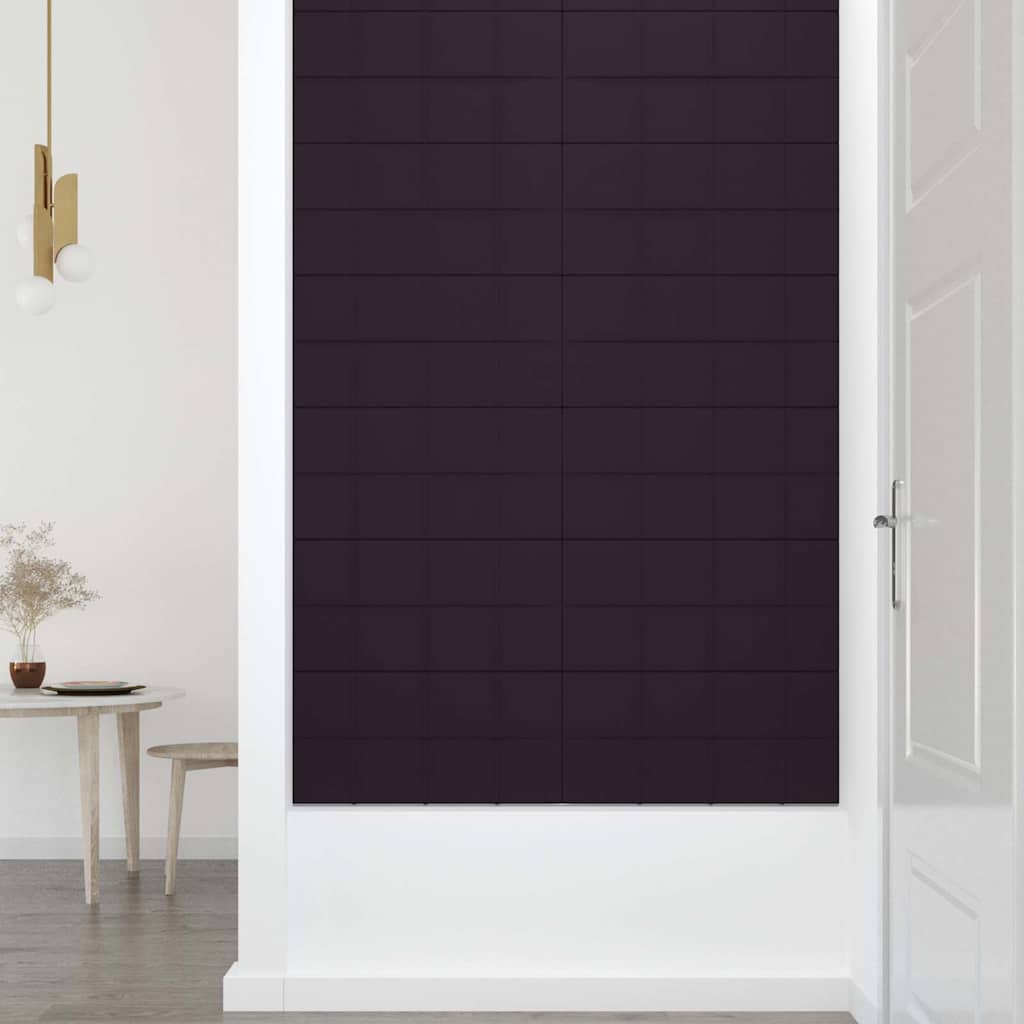 Πάνελ Τοίχου 12 τεμ. Μωβ 60 x 30 εκ. 2,16 μ² Υφασμάτινα - Pakobazaar
