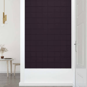 Πάνελ Τοίχου 12 τεμ. Μωβ 60 x 30 εκ. 2,16 μ² Υφασμάτινα - Pakobazaar