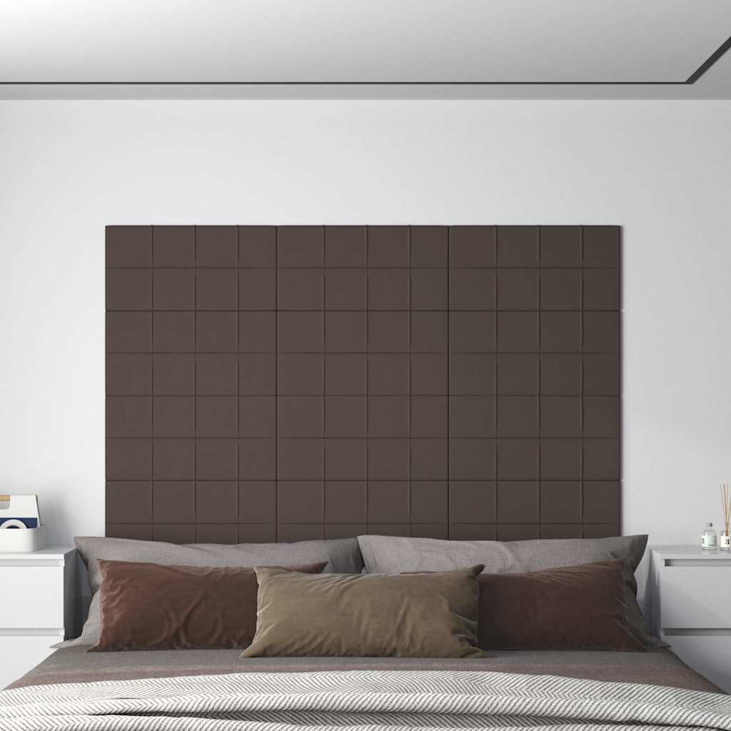 Πάνελ Τοίχου 12 τεμ. Taupe 60x30 εκ. 2,16 μ² Υφασμάτινα