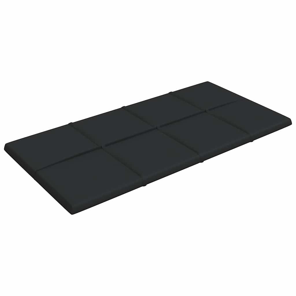 Πάνελ Τοίχου 12 τεμ. Μαύρος 60 x 30 εκ. 2,16 μ² Υφασμάτινα - Pakobazaar