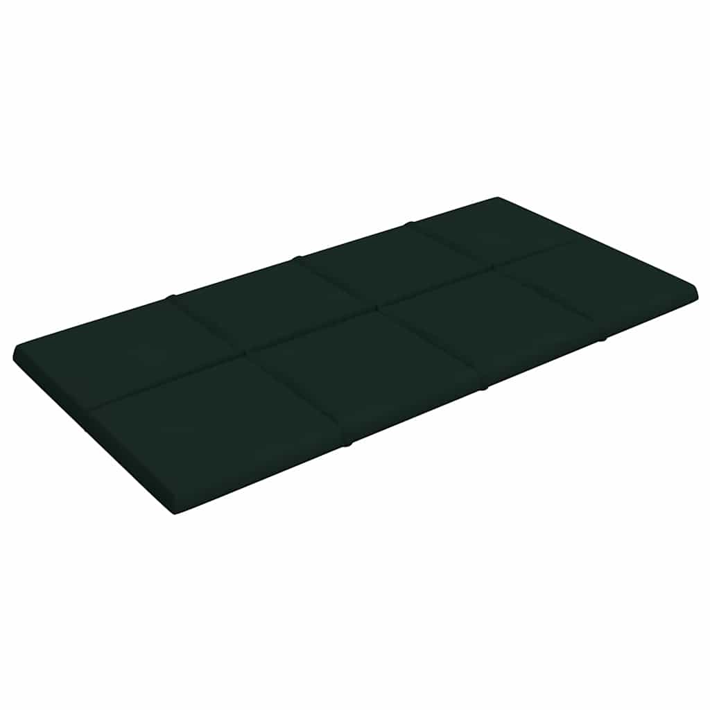 Πάνελ Τοίχου 12 τεμ. Σκούρο Πράσινο 60x30 εκ. 2,16 μ² Βελούδο