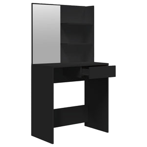 Μπουντουάρ με Καθρέφτη Μαύρο 74,5 x 40 x 141 εκ. - Pakobazaar