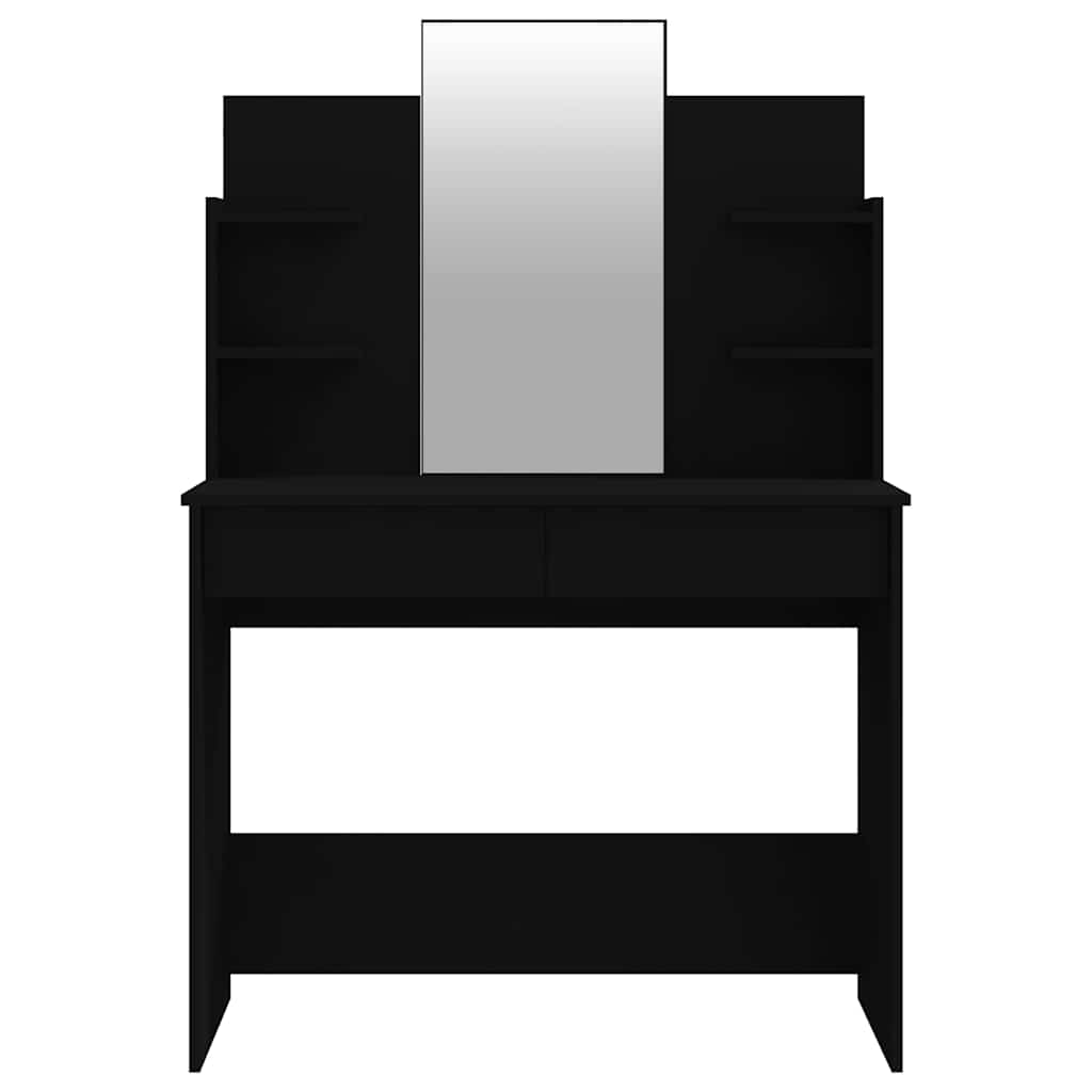 Μπουντουάρ με Καθρέφτη Μαύρο 96 x 40 x 142 εκ. - Pakobazaar