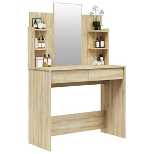 Μπουντουάρ με Καθρέφτη Sonoma Δρυς 96x40x142 εκ. - Pakobazaar