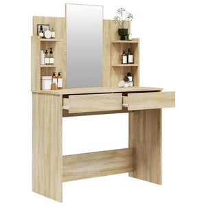 Μπουντουάρ με Καθρέφτη Sonoma Δρυς 96x40x142 εκ. - Pakobazaar