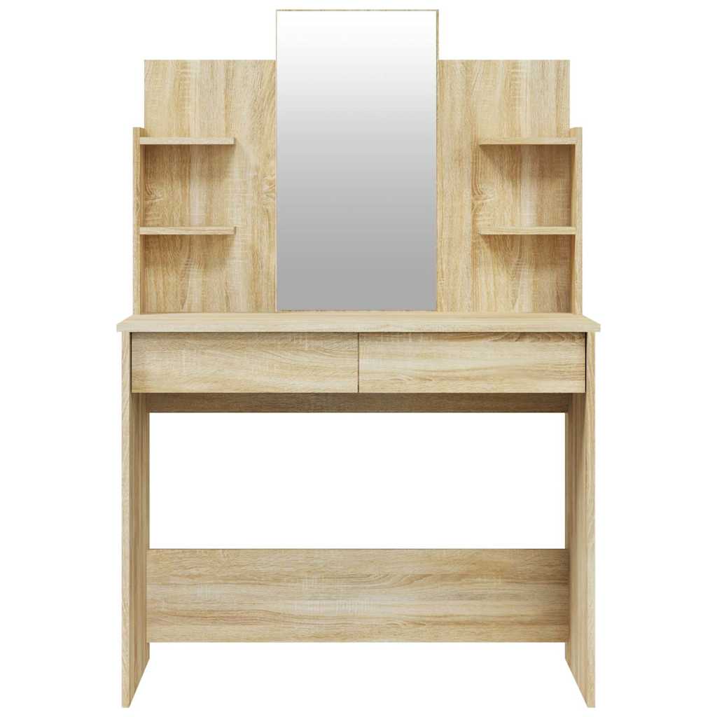 Μπουντουάρ με Καθρέφτη Sonoma Δρυς 96x40x142 εκ. - Pakobazaar
