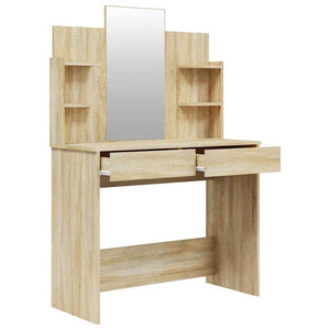 Μπουντουάρ με Καθρέφτη Sonoma Δρυς 96x40x142 εκ. - Pakobazaar
