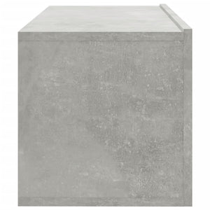 Έπιπλα Τηλεόρασης 2 τεμ. Γκρι Σκυροδεμ. 100x30x30εκ. Επεξ. Ξύλο