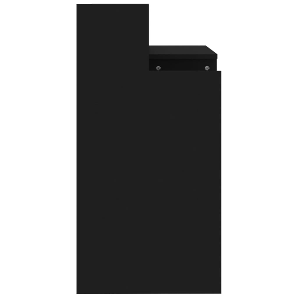 Γραφείο με LED Μαύρο 97 x 45 x 90 εκ. από Επεξεργασμένο Ξύλο - Pakobazaar