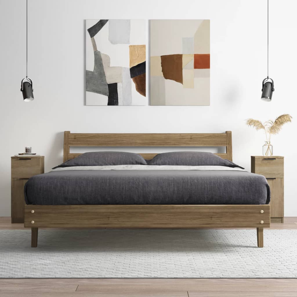 Ντουλάπια 2 τεμ. Sonoma Δρυς 30x30x70 εκ. Επεξεργασμένο Ξύλο