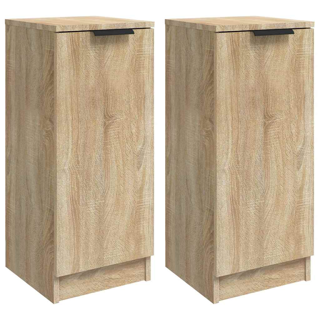 Ντουλάπια 2 τεμ. Sonoma Δρυς 30x30x70 εκ. Επεξεργασμένο Ξύλο