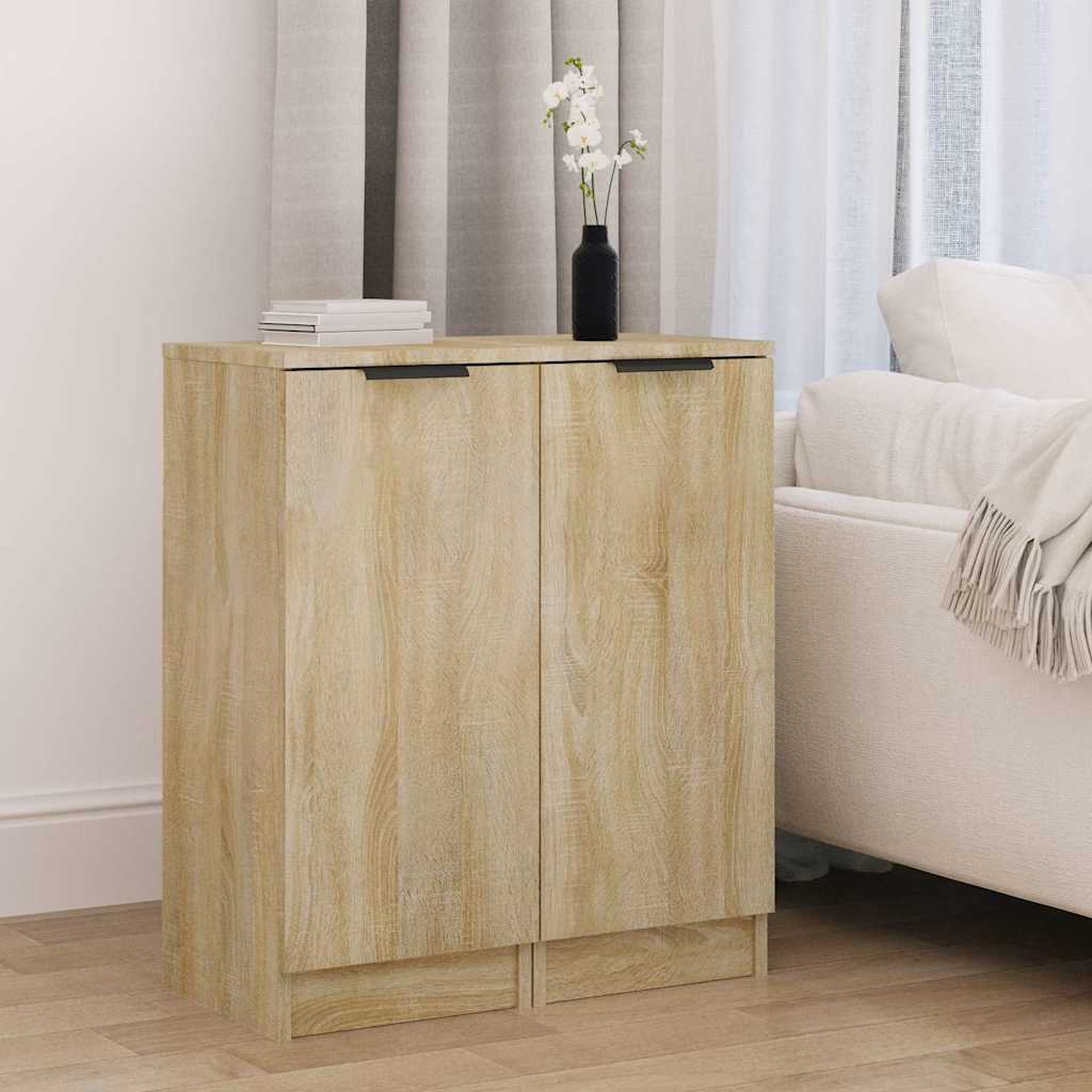 Ντουλάπια 2 τεμ. Sonoma Δρυς 30x30x70 εκ. Επεξεργασμένο Ξύλο