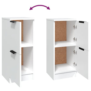 Μπουφές Λευκά 30 x 30 x 70 εκ. από Επεξεργασμένο Ξύλο - Pakobazaar
