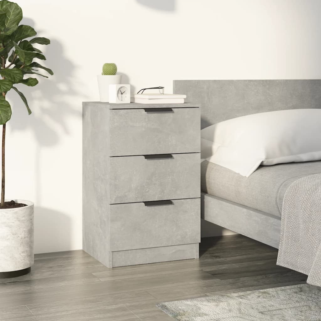Κομοδίνα Γκρι Σκυροδέματος 40x36x65 εκ. - Pakobazaar