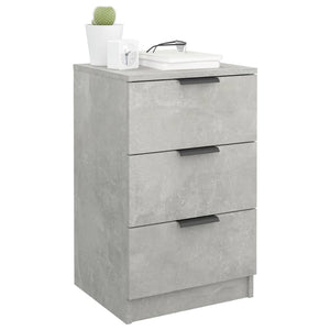 Κομοδίνα 2 τεμ. Γκρι Σκυροδέματος 40x36x65 εκ. - Pakobazaar