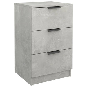 Κομοδίνα 2 τεμ. Γκρι Σκυροδέματος 40x36x65 εκ. - Pakobazaar