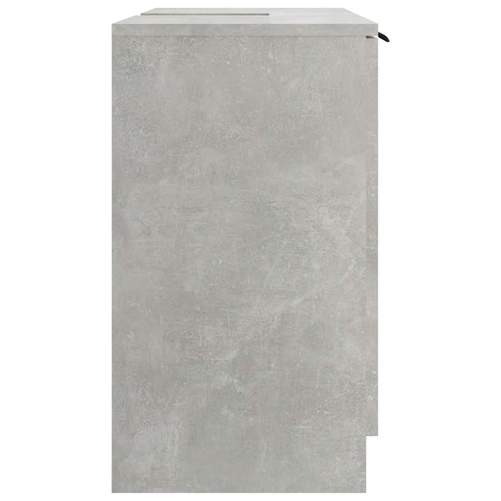 Ντουλάπι Μπάνιου Γκρι Σκυροδέματος 64,5x33,5x59 εκ. Επεξ. Ξύλο - Pakobazaar