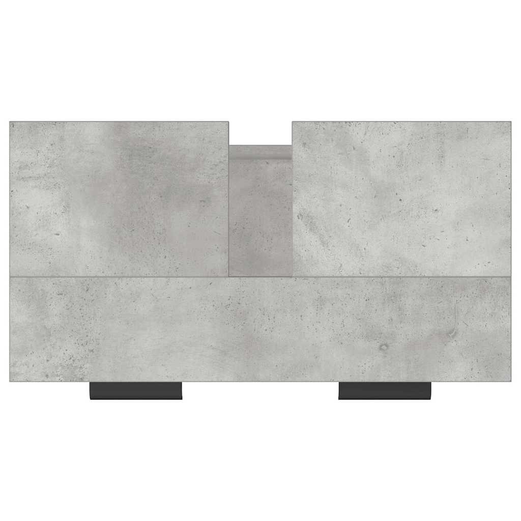 Ντουλάπι Μπάνιου Γκρι Σκυροδέματος 64,5x33,5x59 εκ. Επεξ. Ξύλο - Pakobazaar
