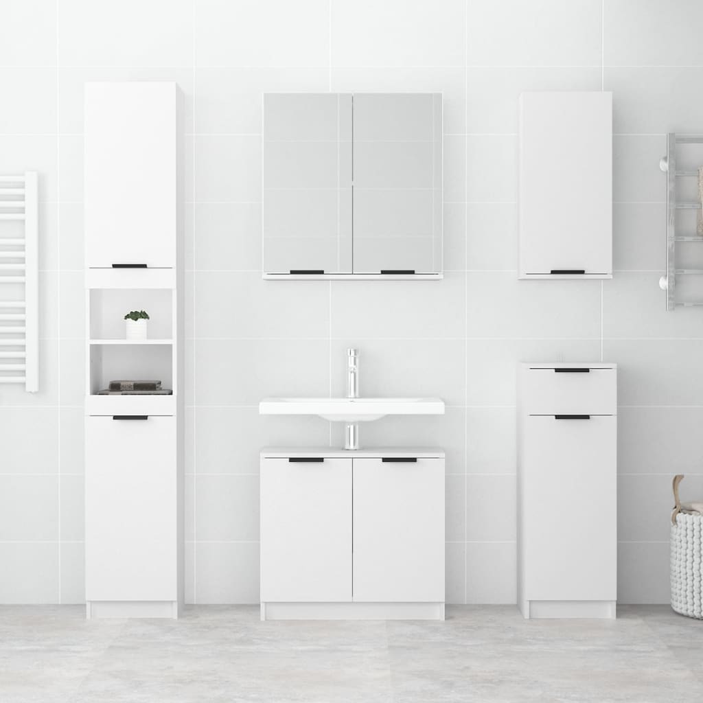 Ντουλάπα Καθρέφτη Μπάνιου Λευκή 64 x 20 x 67 εκ. - Pakobazaar
