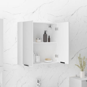 Ντουλάπα Καθρέφτη Μπάνιου Λευκή 64 x 20 x 67 εκ. - Pakobazaar