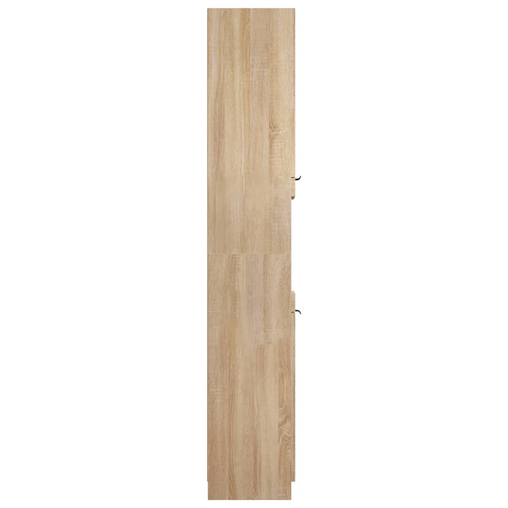 Ντουλάπι Μπάνιου Sonoma Δρυς 32x34x188,5 εκ. Επεξεργ. Ξύλο