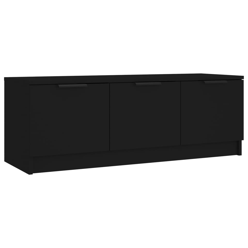 Έπιπλο Τηλεόρασης Μαύρο 102x35x36,5 εκ. Επεξεργασμένο Ξύλο