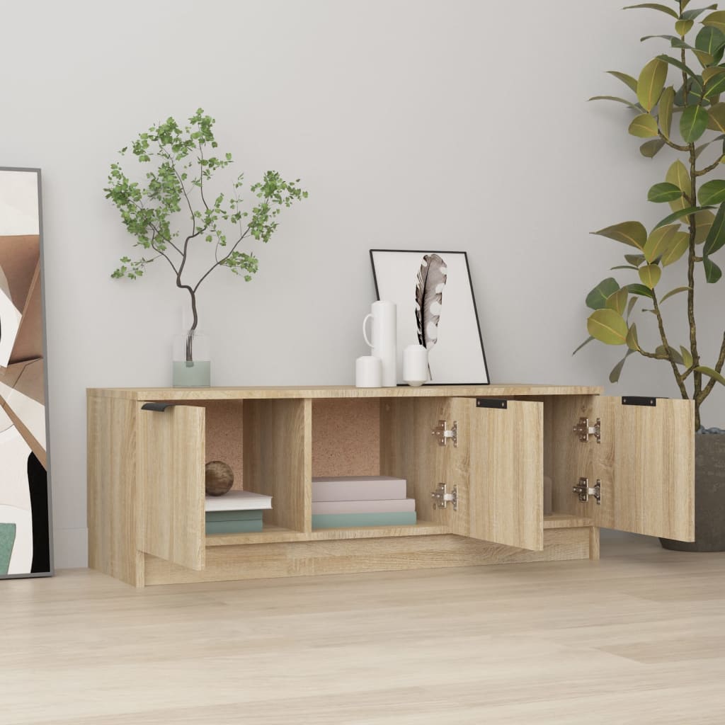 Έπιπλο Τηλεόρασης Sonoma Δρυς 102x35x36,5εκ. Επεξεργασμένο Ξύλο - Pakobazaar