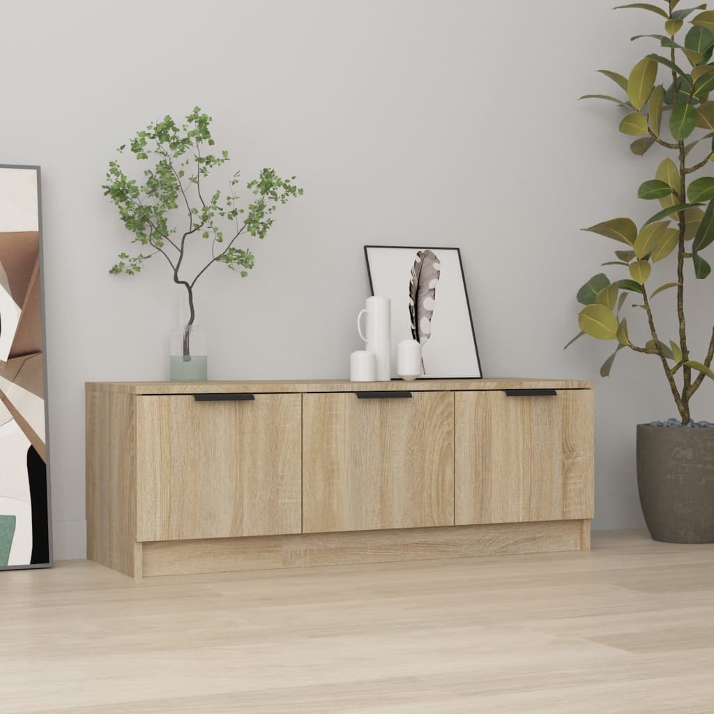 Έπιπλο Τηλεόρασης Sonoma Δρυς 102x35x36,5εκ. Επεξεργασμένο Ξύλο - Pakobazaar
