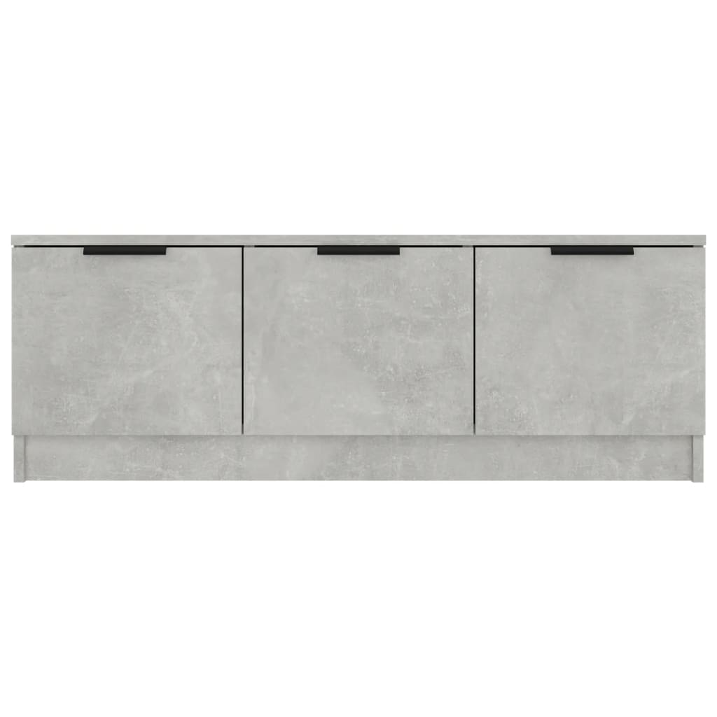 Έπιπλο Τηλεόρασης Γκρι Σκυροδέματος 102x35x36,5 εκ. Επεξ. Ξύλο
