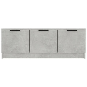 Έπιπλο Τηλεόρασης Γκρι Σκυροδέματος 102x35x36,5 εκ. Επεξ. Ξύλο