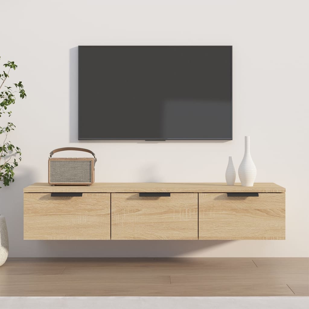Ντουλάπι Τοίχου Sonoma Δρυς 102x30x20 εκ. Επεξεργασμένο Ξύλο - Pakobazaar