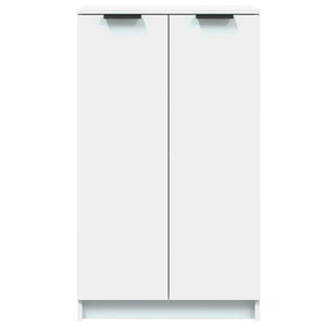 Παπουτσοθήκη Λευκή 59x35x100,5 εκ. από Επεξεργασμένο Ξύλο