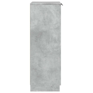 Παπουτσοθήκη Γκρι Σκυροδέματος 59x35x100,5 εκ. Επεξεργασμένο Ξύλο - Pakobazaar