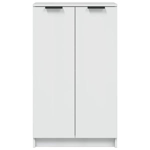 Παπουτσοθήκη Γυαλιστερό Λευκό 59x35x100,5 εκ. Επεξεργασμένο Ξύλο