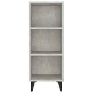 Ντουλάπι Γκρι Σκυροδέματος 34,5x32,5x90 εκ. Επεξεργασμένο Ξύλο - Pakobazaar