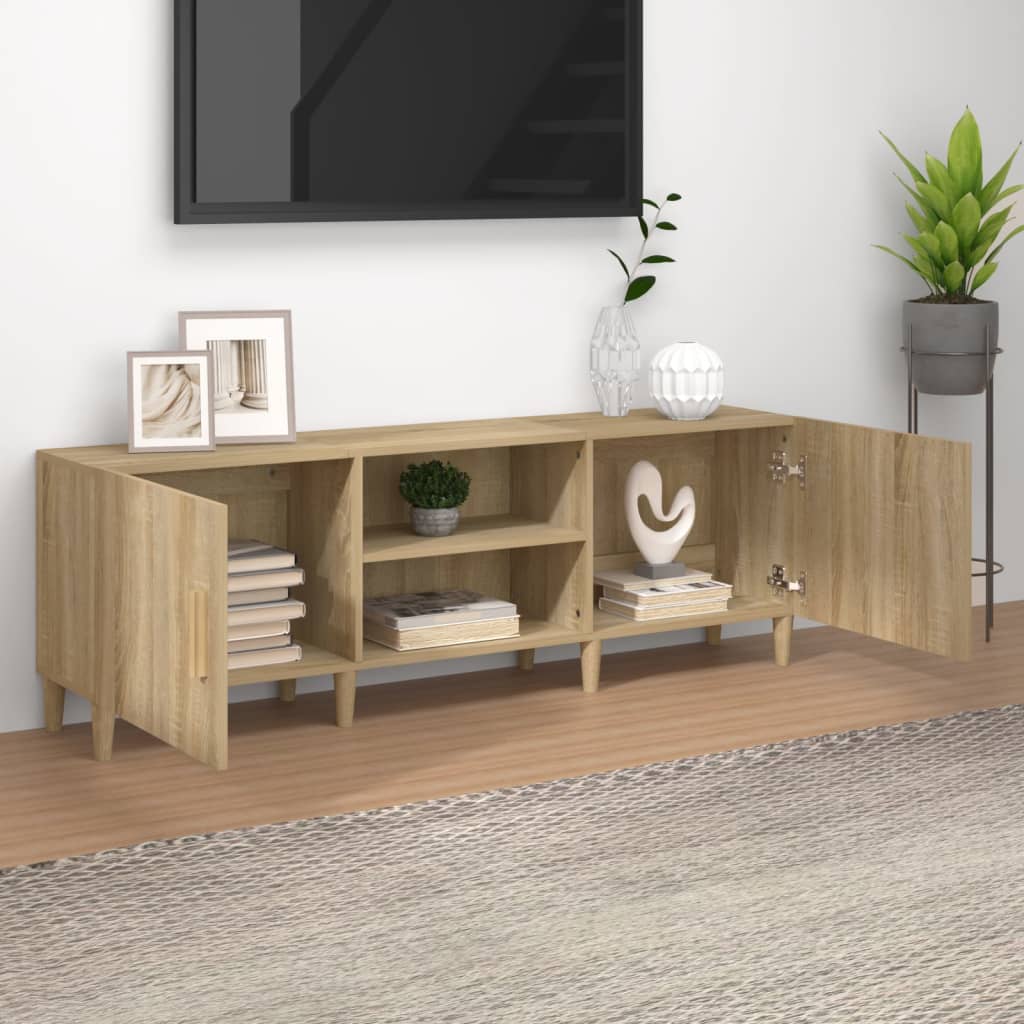 Έπιπλο Τηλεόρασης Sonoma Δρυς 150x30x50 εκ. Επεξεργασμένο Ξύλο - Pakobazaar
