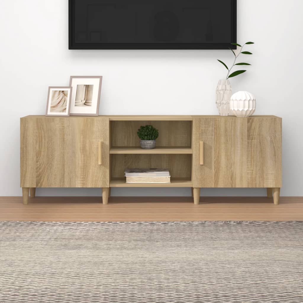 Έπιπλο Τηλεόρασης Sonoma Δρυς 150x30x50 εκ. Επεξεργασμένο Ξύλο - Pakobazaar