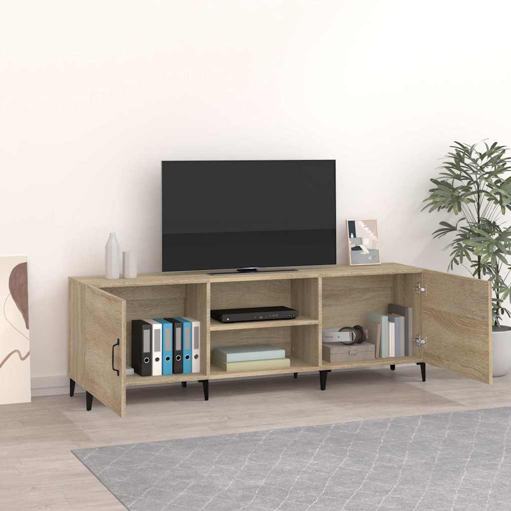 Έπιπλο Τηλεόρασης Sonoma Δρυς 150x30x50 εκ. Επεξεργασμένο Ξύλο - Pakobazaar