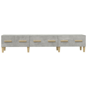 Έπιπλο Τηλεόρασης Γκρι Σκυροδέματος 150x34,5x30 εκ. Επεξ. Ξύλο