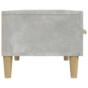 Έπιπλο Τηλεόρασης Γκρι Σκυροδέματος 150x34,5x30 εκ. Επεξ. Ξύλο