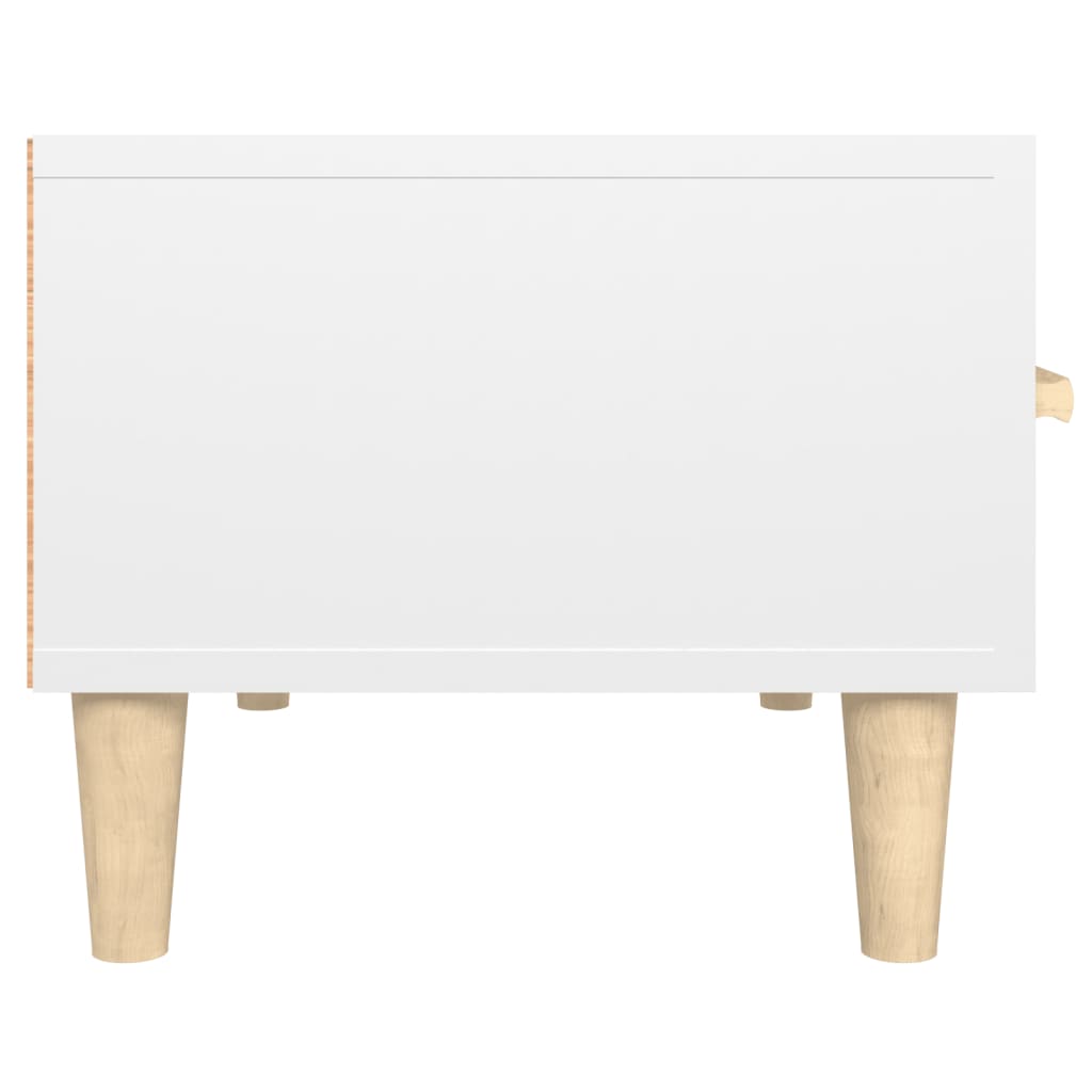 Έπιπλο Τηλεόρασης Γυαλ. Λευκό150x34,5x30εκ.Επεξεργασμένο Ξύλο