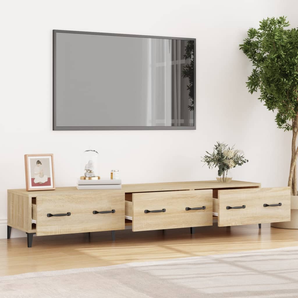 Έπιπλο Τηλεόρασης Sonoma Δρυς 150x34,5x30 εκ. από Επεξεργ. Ξύλο - Pakobazaar