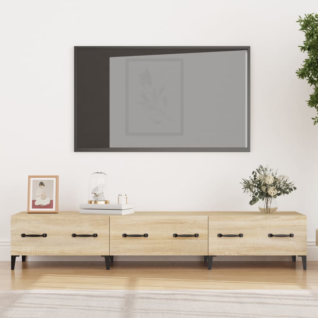 Έπιπλο Τηλεόρασης Sonoma Δρυς 150x34,5x30 εκ. από Επεξεργ. Ξύλο - Pakobazaar