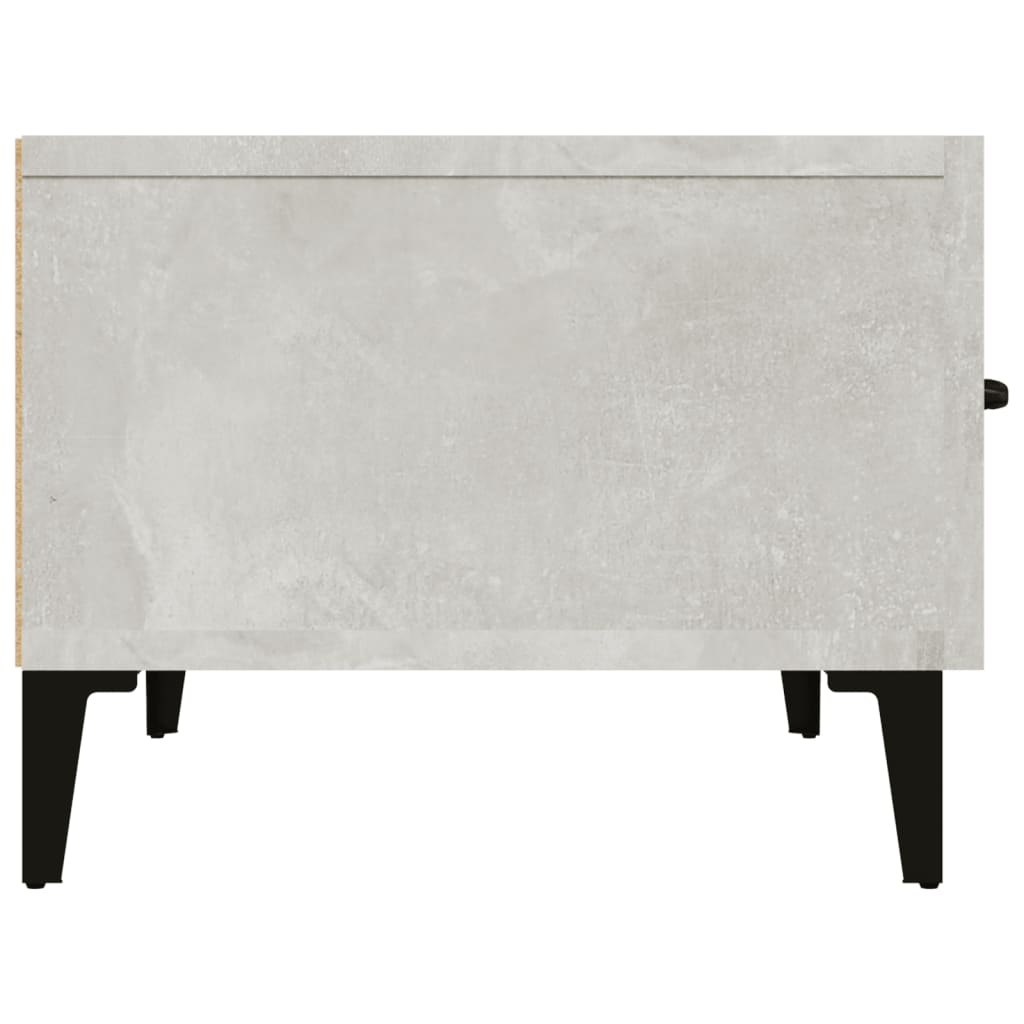 Έπιπλο Τηλεόρασης Γκρι Σκυροδέματος 150x34,5x30 εκ. Επεξ. Ξύλο