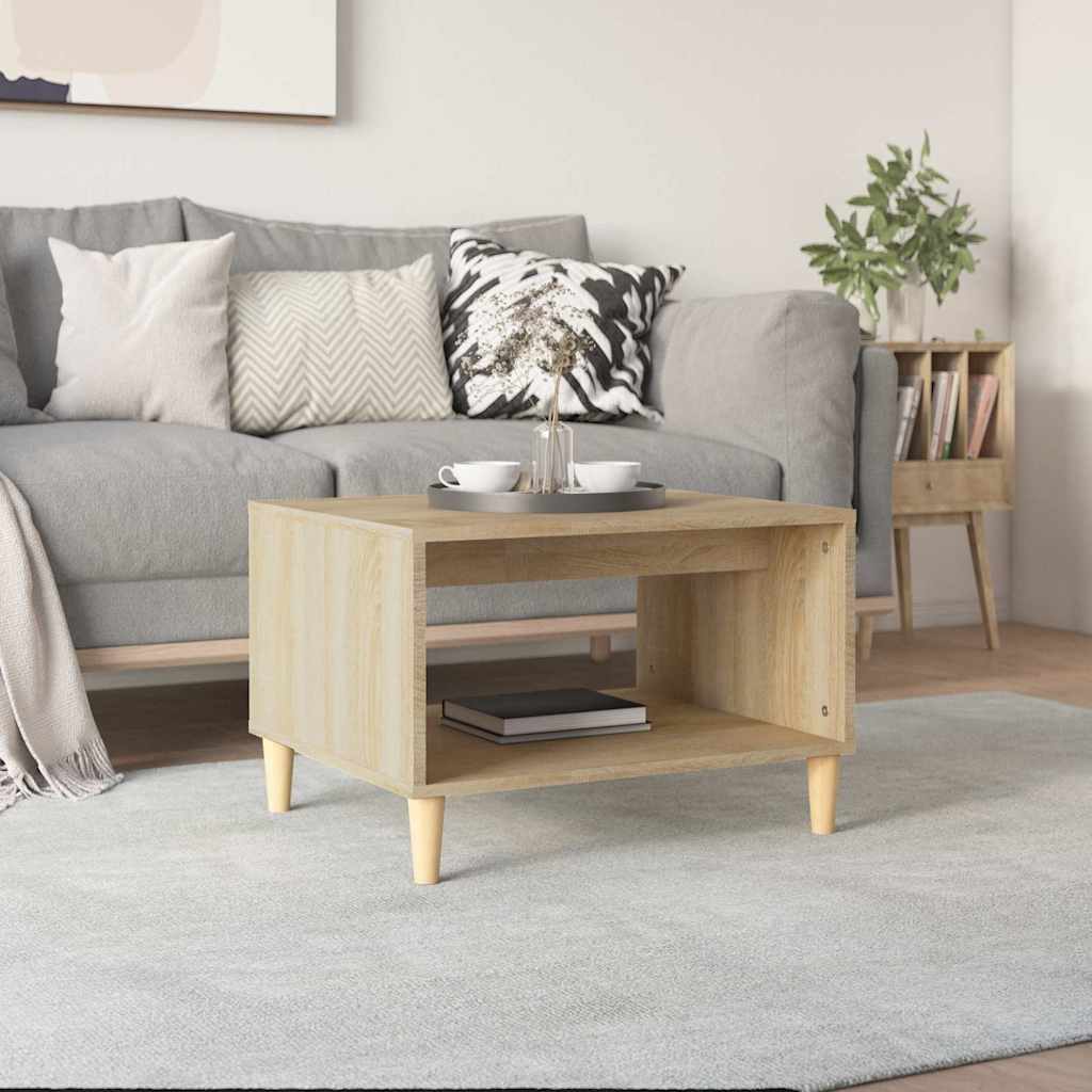 Τραπεζάκι Σαλονιού Sonoma Δρυς 60x50x40 εκ. Επεξεργασμένο Ξύλο