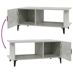 Τραπεζάκι Σαλονιού Γκρι Σκυρ. 90x50x40 εκ. Επεξεργασμένο Ξύλο - Pakobazaar