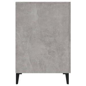 Γραφείο Γκρι Σκυροδέματος 140x50x75 εκ. Επεξεργασμένο Ξύλο - Pakobazaar