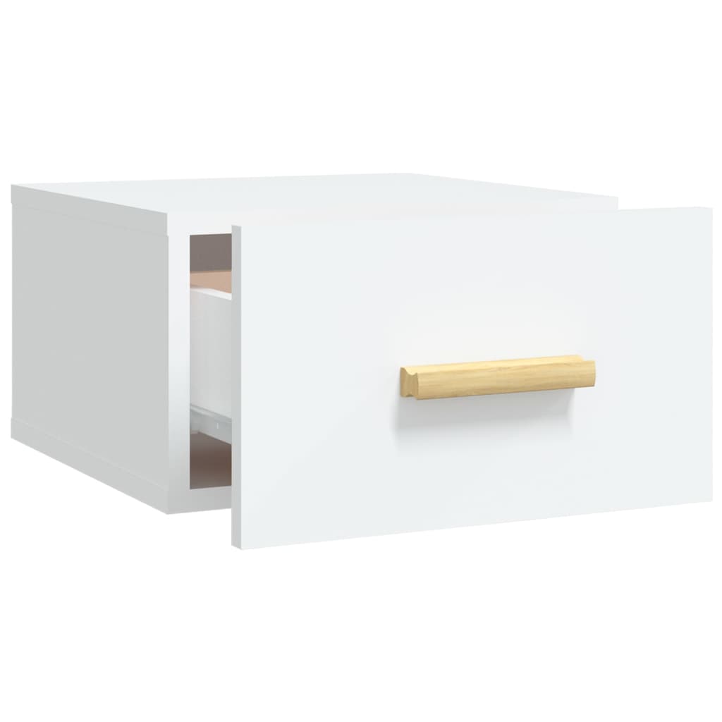 Κομοδίνο Επιτοίχιο Λευκά 35 x 35 x 20 εκ. - Pakobazaar