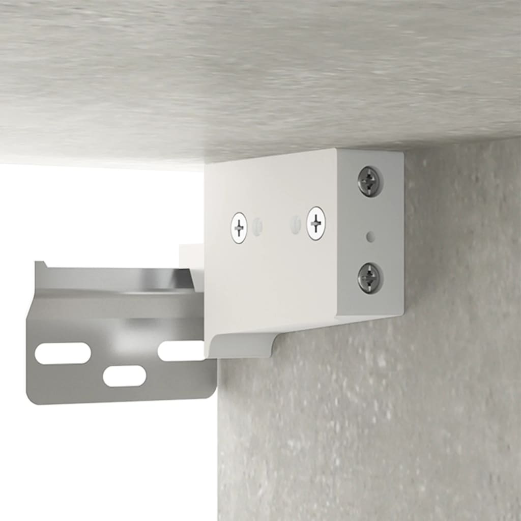 Κομοδίνο Επιτοίχιο Γκρι Σκυροδέματος 35 x 35 x 20 εκ.